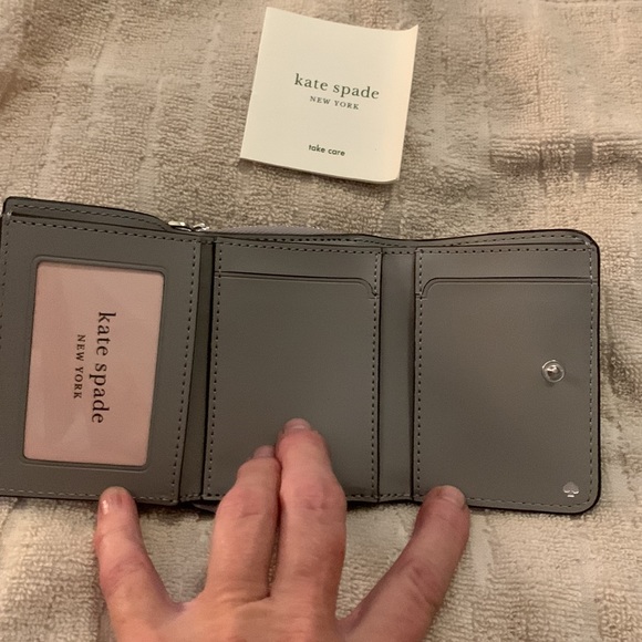 Kate Spade trifold continental wallet himbusgrey - Picture 6 of 16